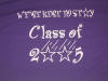 Back of 2001-2002 Class Shirt